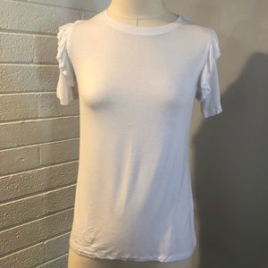 NEW Abound Nordstrom Ruffle Short Sleeve Tee